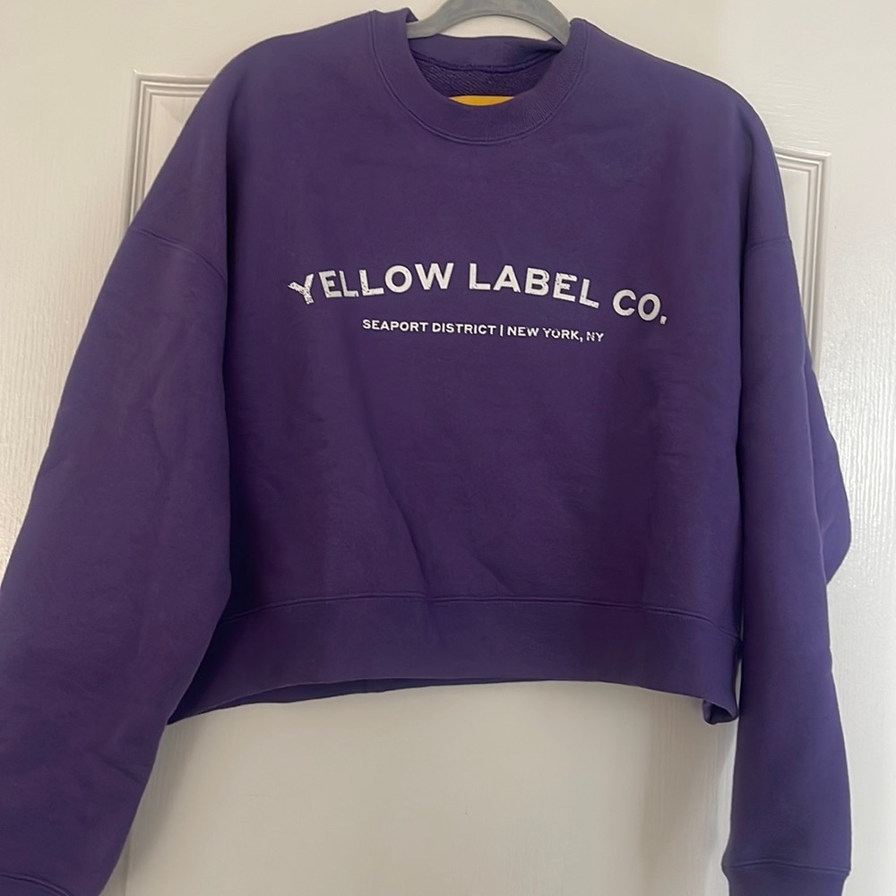 Brand new yellow label sweatshirt w/o tags